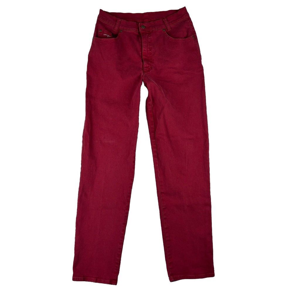 Geiger‎ Jeans Womens 42 (Euro) Red Cotton 90s Retro Boho Jeans